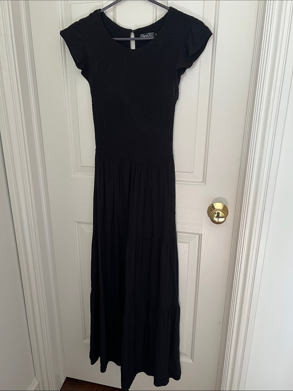 Black Tiered Maxi Dress